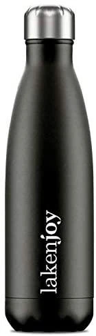 Įvairių spalvų termo gertuvė LakenJoy Thermo Bottle 0,5 l - Juoda