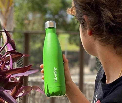 Įvairių spalvų termo gertuvė LakenJoy Thermo Bottle 0,5 l - Juoda