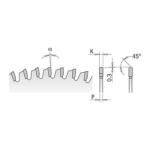 Diskas pjovimo HW 254x3,2x30 Z80 a -5° Neg. b TCG, CMT