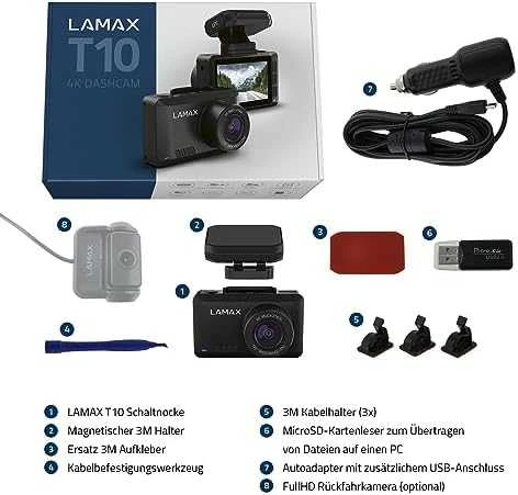 LAMAX T10 4K GPS automobilio kamera