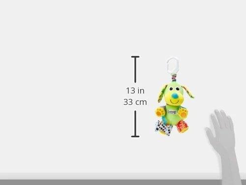 Lamaze šuniukas su 33 cm dydžio palyginimu