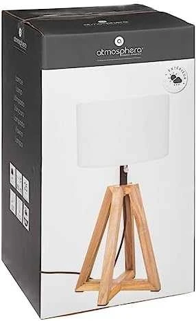 Atmosphera Lamp Matia terasinis šviestuvas, akacijos medžio rėmas, aukštis 58 cm