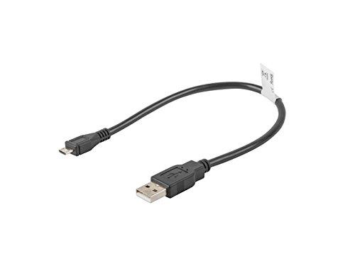 LANBERG CA-USBM-10CC-0003-BK cable USB 2.0 micro AM-MBM5P 30cm juodas