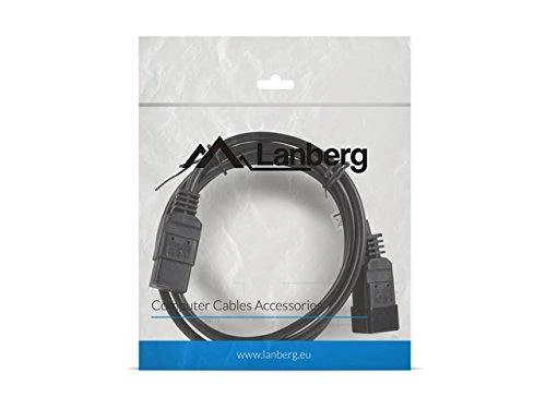 LANBERG CA-C19E-10CC-0018-BK ilgintuvo maitinimo kabelis C19-> C20 serveriai 1.8m