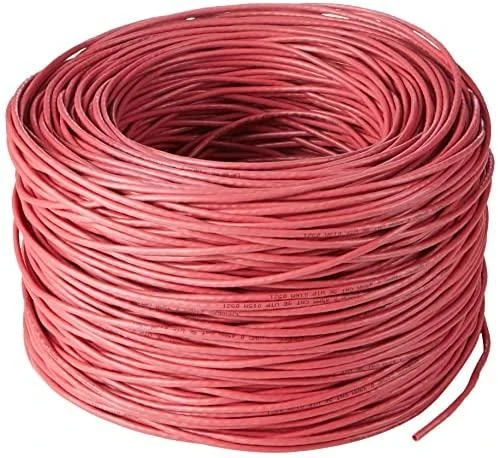 LANBERG LAN kabelis UTP cat.5e 305m red solid CU fluke