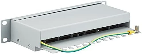 LANBERG PPF5-9012-S Lanberg Patch Panel 10, 12 port 1U, cat.5e, pilka