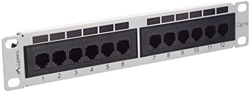 LANBERG PPU5-9012-S Lanberg Patch Panel 10, 12 port 1U, cat.5e, pilka