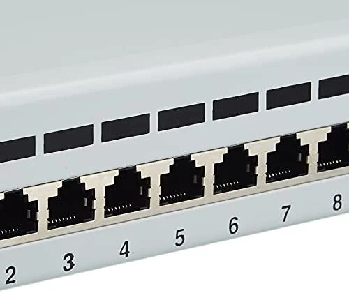 LANBERG PPF5-9012-S Lanberg Patch Panel 10, 12 port 1U, cat.5e, pilka