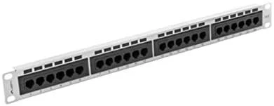 LANBERG PPU6-1024-S Patch Panel 24 prievadas 1U kat. 6 pilkos