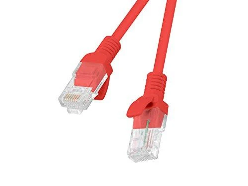 LANBERG PCU5-10CC-0050-R Lanberg Patchcord RJ45 kat. 5e UTP 0,5m raudona