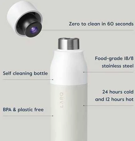 Gertuvė Larq PureVis 500 ml granite baltas