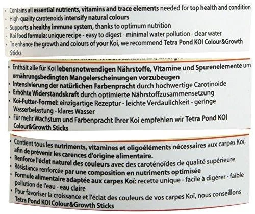 TetraPond Koi Sticks 1L pilnavertis pašaras karpiams S