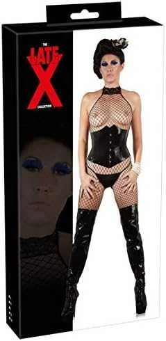 Late X Latex Waist Cincher juodas L
