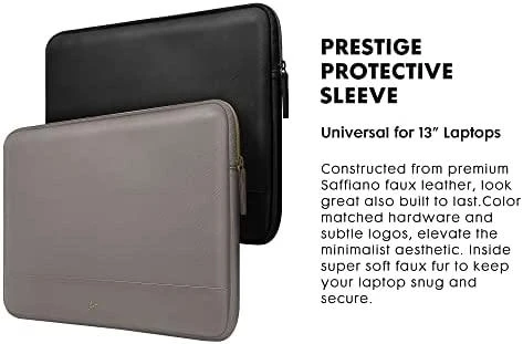 MacBook 13"/14" dėklas Laut Prestige, Juodas