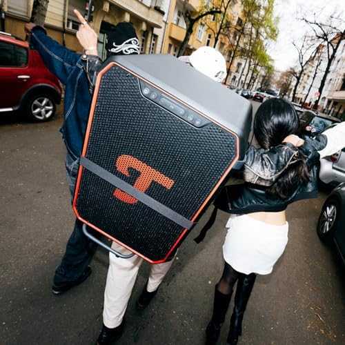 Garsiakalbis Teufel ROCKSTER NEO wireless bluetooth Speaker juodas red