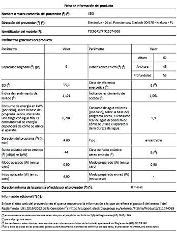 Indaplovė AEG LAIKAS FSE62417P