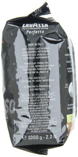 Lavazza Espresso Perfetto Kavos pupelės, Kavos stiprumas Sodri ir intensyvi, Arabica, 1000 g