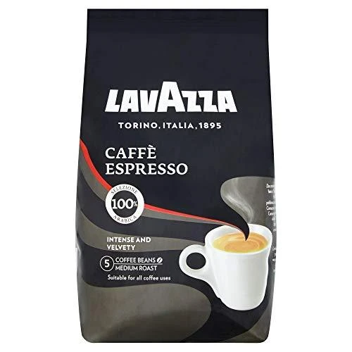Lavazza Caffe Espresso Coffee Beans, 100% Arabica, 1000 g
