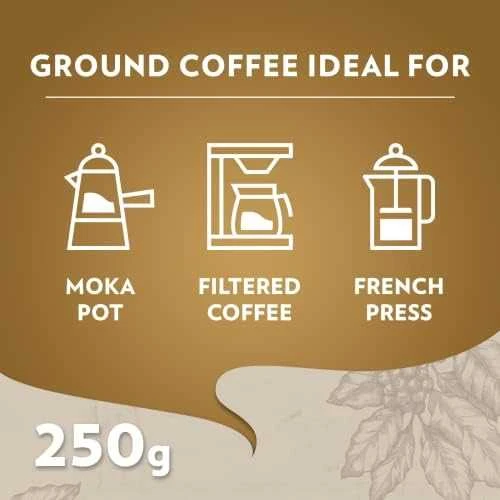 Kava LAVAZZA ORO, malta, 250 g, metalinėje dėžutėje