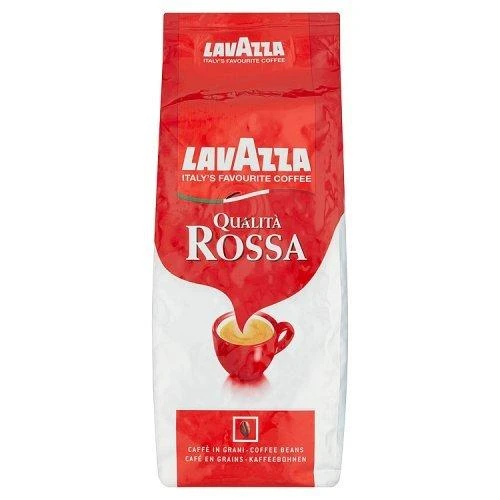 Lavazza Qualita Rossa 250g pakuotė su kavos puodelio atvaizdu