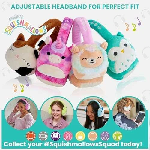 Squishmallows plush Bluetooth ausinės Tatiana