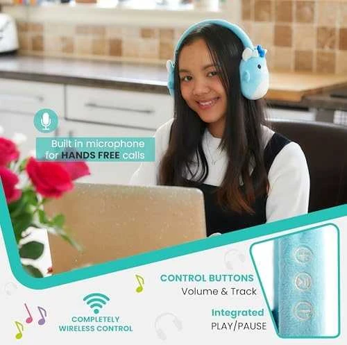 Squishmallows plush Bluetooth ausinės Tatiana