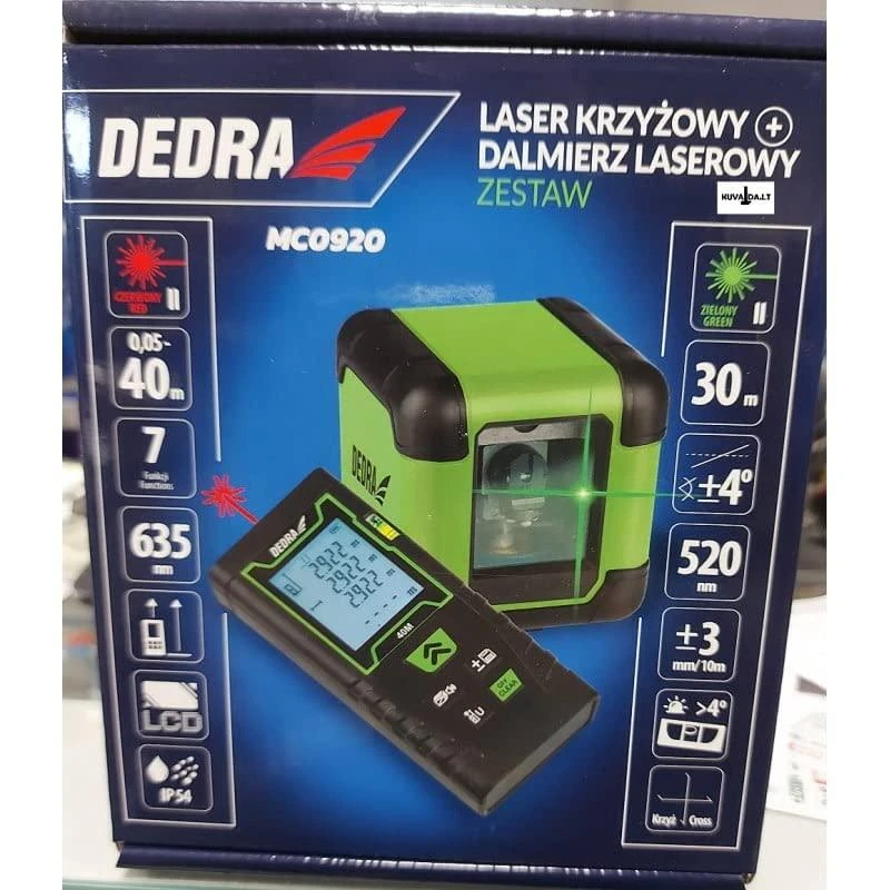 Dedra Kryminis lazeris alias lazerinis tolimatis 40m rinkinys
