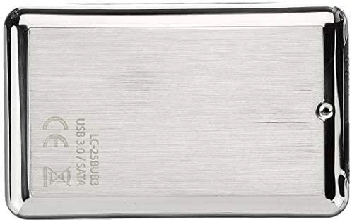 6 cm SATA USB3 LC-Power Alu juoda