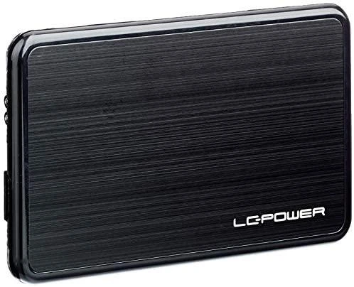 6 cm SATA USB3 LC-Power Alu juoda