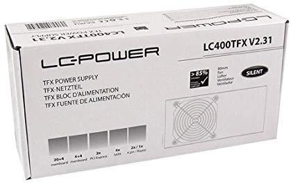 LC Power Maitinimo šaltinis 350W LC400TFX V2.31 85+ 80MM 2x PCI-e 4x SATA