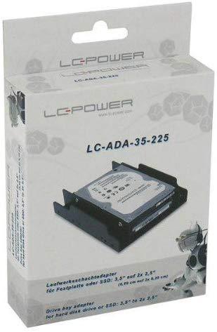 Lc Power LC maitinimo adapteris, keičiantis 3,5 colio į 2 x 2,5 colio diskus (LC-ADA-35-225)
