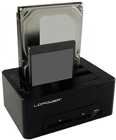 Doko stotelė LC-Power Doko stotelė USB 3.0 2-Bay 2,5''/3,5''HDD/SSD + Hub