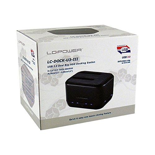 Prijungimo stotis LC-Power 2,5 "/ 3,5" SATA - USB 3.2 Gen 1 (LC-DOCK -U3-III)