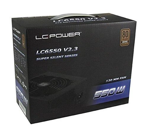 Maitinimo blokas LC-Power LC6550 V2.3 550 W 20+4 kontaktų ATX ATX Juodas