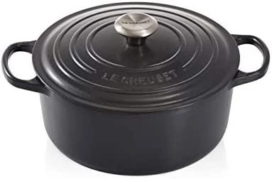 Puodas LeCreuset Signature 24 cm, juodas