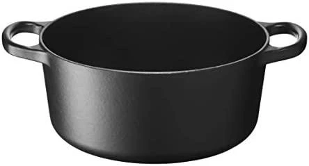 Puodas LeCreuset Signature 24 cm, juodas