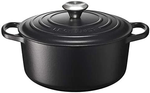 Puodas LeCreuset Signature 24 cm, juodas