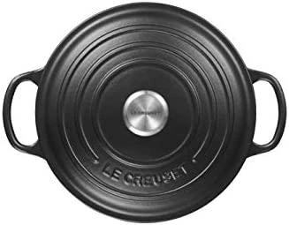 Puodas LeCreuset Signature 24 cm, juodas