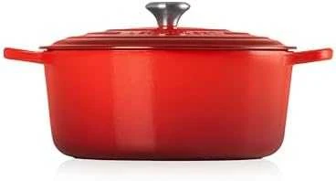 Puodas - Le Creuset Signature Roaster Round 30cm Ketaus Puodas Raudonas