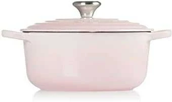 „Le Creuset Signature Puodas“ apvalus indas, 20 cm, kriauklės formos, rožinis