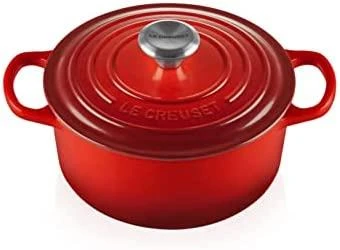 Virtuvės Indai - Le Creuset Signature Keptuvė 20cm Apvalus Ketaus Vyšninė Raudona