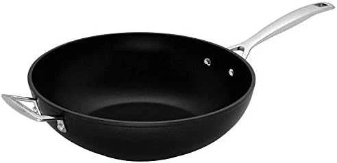 Le Creuset Toughened Non-Stick NonStick Stir-Fry StirFry Pan 30cm juodas sidabrinis (51104300010202)