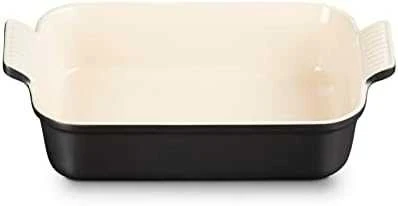 Le Creuset Rectangular Heritage Stoneware 26x19cm / 2,4L juodas