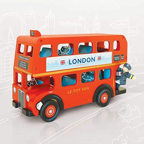Le Toy Van Raudonas dviejų aukštų autobusas
