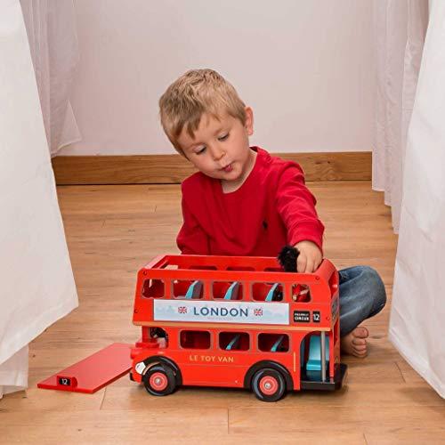 Le Toy Van Raudonas dviejų aukštų autobusas