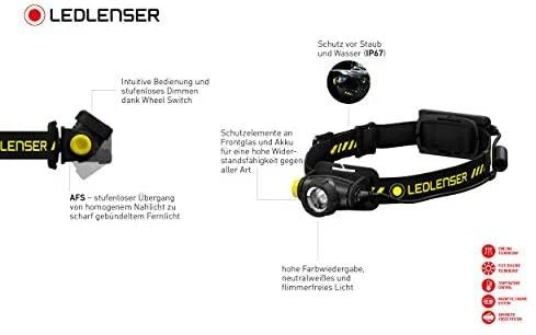 LED Lenser Nešiojamoji Lempa - Ledlenser H5R Darbo