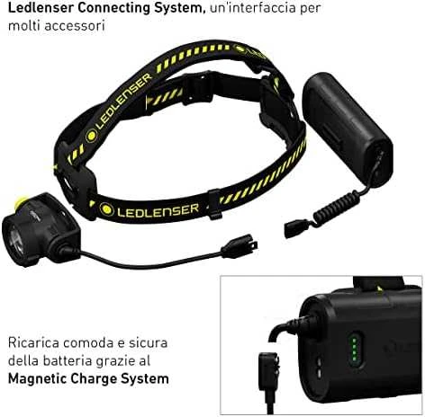LED Lenser Darbinis Žibintuvėlis - Ledlenser H15R 2500 Liumenų 250m Spindulys Įkraunamas