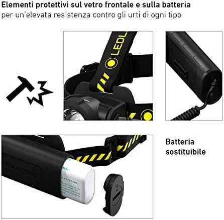 LED Lenser Darbinis Žibintuvėlis - Ledlenser H15R 2500 Liumenų 250m Spindulys Įkraunamas