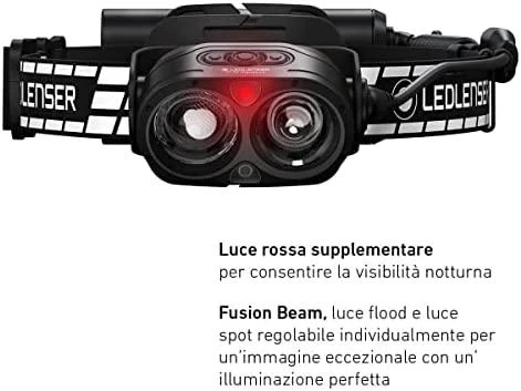 LED Lenser Galvos Žibintas - Ledlenser H19R Juodas