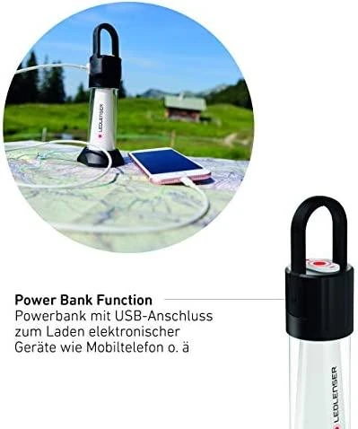 LED Lenser Stovyklavimo Lempa - Ledlenser ML6 ConnectWL Juoda/Balta Ledlenser ML6 ConnectWL Įkraunama Lempa, 750 Liumenų, Juoda